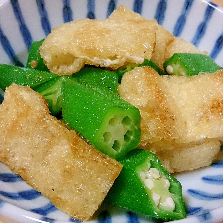 カリカリ油揚げとオクラの生姜正油合え レシピ 作り方 By ぼーずの母ちゃん 楽天レシピ カリカリ油揚げとオクラの生姜正油合え レシピ 作り方 By ぼーずの母ちゃん 楽天レシピ